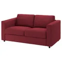 IKEA VIMLE ВІМЛЕ, чохол для 2-місного дивана-ліжка, Лейде червоний/коричневий 494.344.26 фото thumb №2