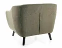 Крісло м'яке SIGNAL MOLLY 1 Brego, тканина: оливковий / венге фото thumb №3
