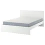 IKEA MALM МАЛЬМ, каркас ліжка з матрацом, білий / ВЕСТЕРЕЙ жорсткий, 140x200 см 295.447.08 фото
