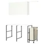 IKEA ENHET ЕНХЕТ, шафа, антрацит / білий, 139x63.5 см 395.479.66 фото