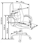 Компьютерное кресло HALMAR CODY, коричневый фото thumb №3