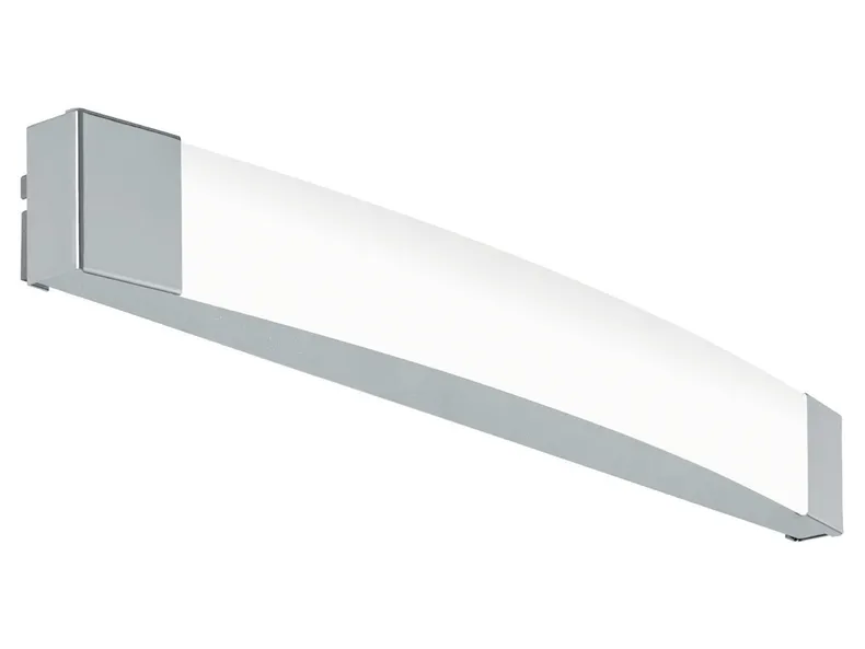 BRW Настінний світлодіодний світильник для ванної кімнати Siderno сріблясто-сталевий 072245 фото №1