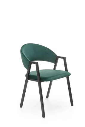 Кухонний стілець HALMAR K473 темно-зелений фото