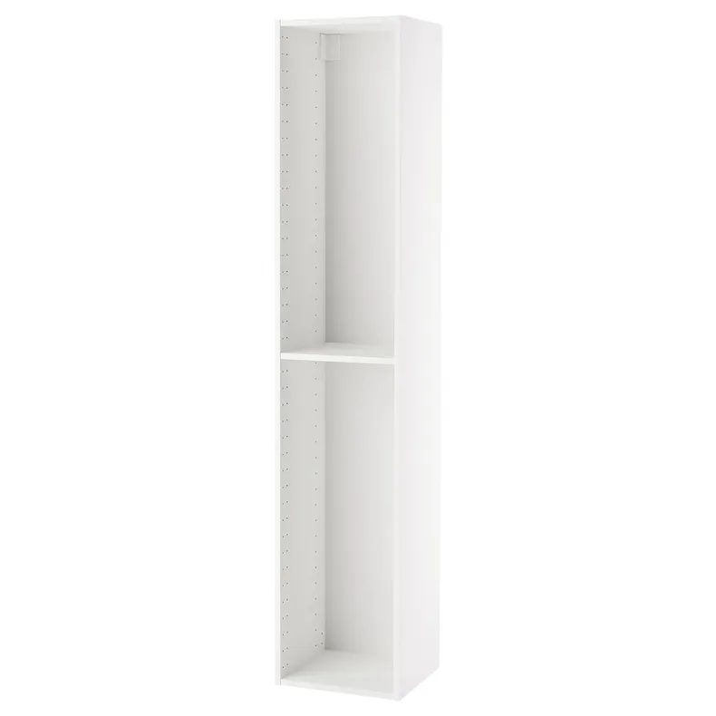 IKEA METOD МЕТОД, каркас высокого шкафа, белый, 40x37x200 см 102.125.63 фото №1