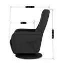 Поворотное массажное кресло MEBEL ELITE SPIKE 2, ткань: черный фото thumb №15