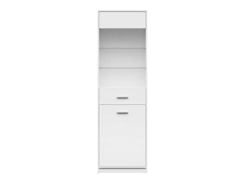 Шкаф BRW NEPO PLUS, 197х60 см, белый REG1D1W-BI фото №2