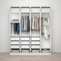 IKEA PAX ПАКС, гардероб, комбинация, белый, 200x58x236 см 093.314.30 фото thumb №2