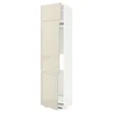 IKEA METOD МЕТОД, шафа висока для холод / мороз із 3 дв, білий / Voxtorp високий глянець світло-бежевий, 60x60x240 см 794.601.88 фото thumb №1