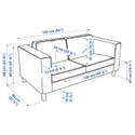 IKEA PÄRUP ПЭРУП, 2-местный диван, Виссл медово-коричневый 395.142.06 фото thumb №7