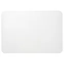 IKEA PLÖJA ПЛЕЯ, підкладка на стіл, білий / прозорий, 65x45 см 105.208.92 фото thumb №1