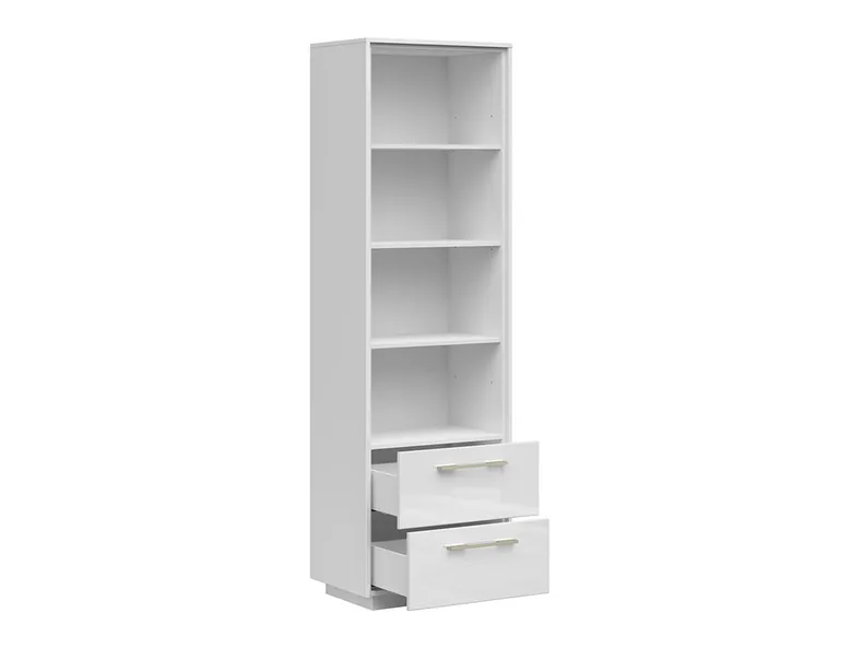 BRW FL Smart, книжный шкаф, белый глянец REG2S/KPL_BLENDY-BAL/BIP фото №3