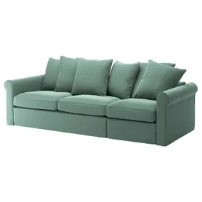 IKEA GRÖNLID ГРЕНЛІД, 3-місний диван-ліжко, ЛЬЙУНГЕН світло-зелений 095.365.92 фото