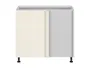 BRW Одномісна кухонна кутова шафа права магнолія глянець вбудовується в кут 105x82см, альпійський білий/магнолія глянець FH_DNW_105/82/60_P/B-BAL/XRAL0909005 фото