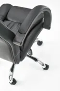 Крісло комп'ютерне офісне обертове HALMAR RELAX чорний, екошкіра фото thumb №5