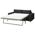 IKEA VIMLE ВІМЛЕ, чохол для 2-місного дивана-ліжка, з широкими підлокітниками/Холдований антрацит 594.327.47 фото thumb №2