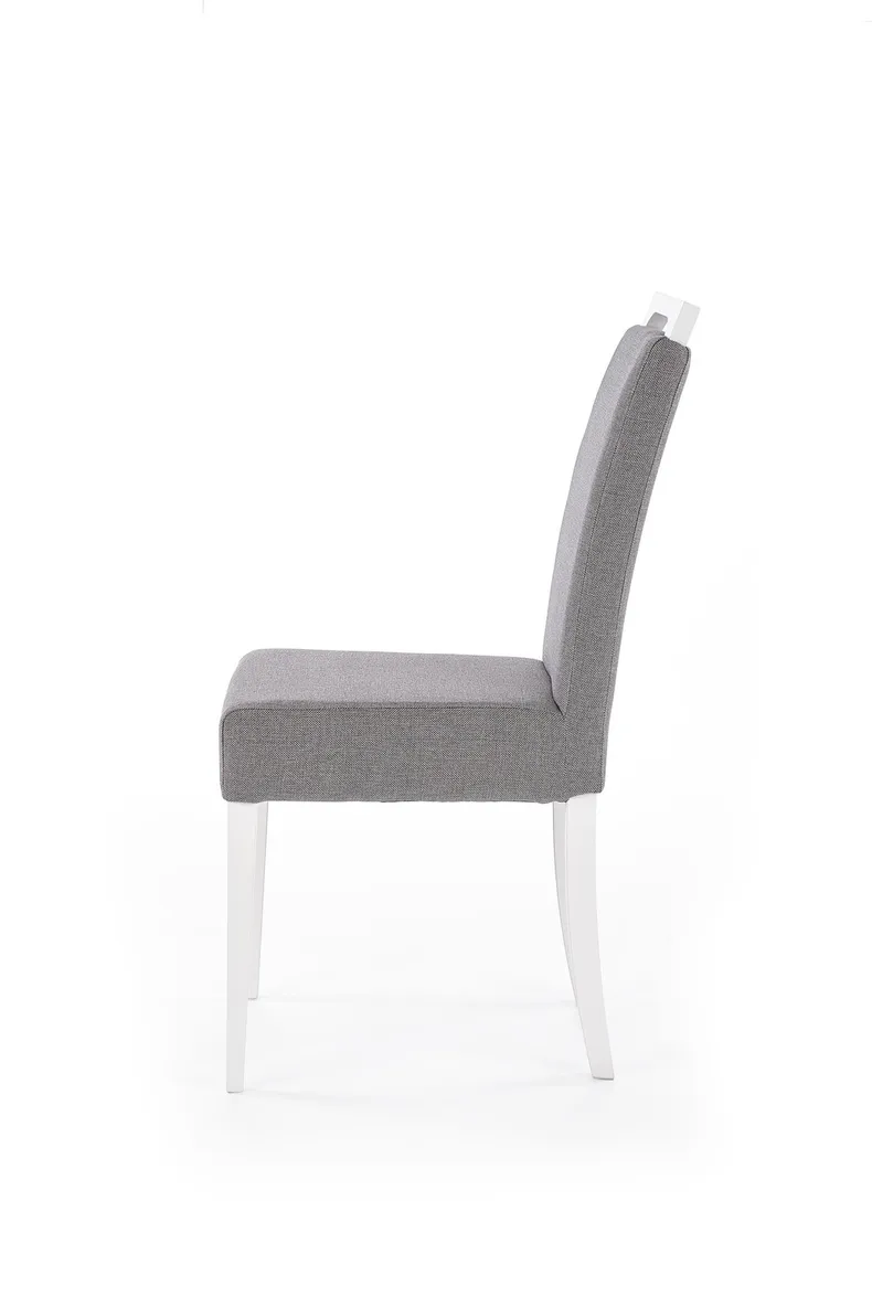 Кухонний стілець HALMAR білий/сірий фото №2