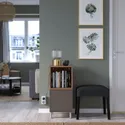 IKEA EKET ЭКЕТ, комбинация шкафов с ножками, темно-серый / орех, 35x35x80 см 394.903.33 фото thumb №3