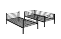 Двоярусне ліжко розкладається на 2 односпальні ліжка HALMAR BUNKY 90x200 см чорний фото thumb №2
