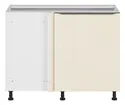 BRW Sole L6 левый угловой кухонный шкаф магнолия жемчуг строит угловой 120x82 см, альпийский белый/жемчуг магнолии FM_DNW_120/82/60_L/B-BAL/MAPE фото thumb №1