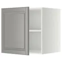 IKEA METOD МЕТОД, верхня шафа для холодильн / мороз кам, білий / сірий Бодбін, 60x60 см 994.591.98 фото thumb №1