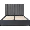 Кровать двуспальная бархатная MEBEL ELITE EMILIO Velvet, 160x200 см, Серый фото thumb №7