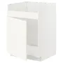 IKEA METOD МЕТОД, підлог шафа для HAV ХАВ одинарї мий, білий / ВАЛЛЬСТЕНА білий, 60x60 см 795.071.38 фото