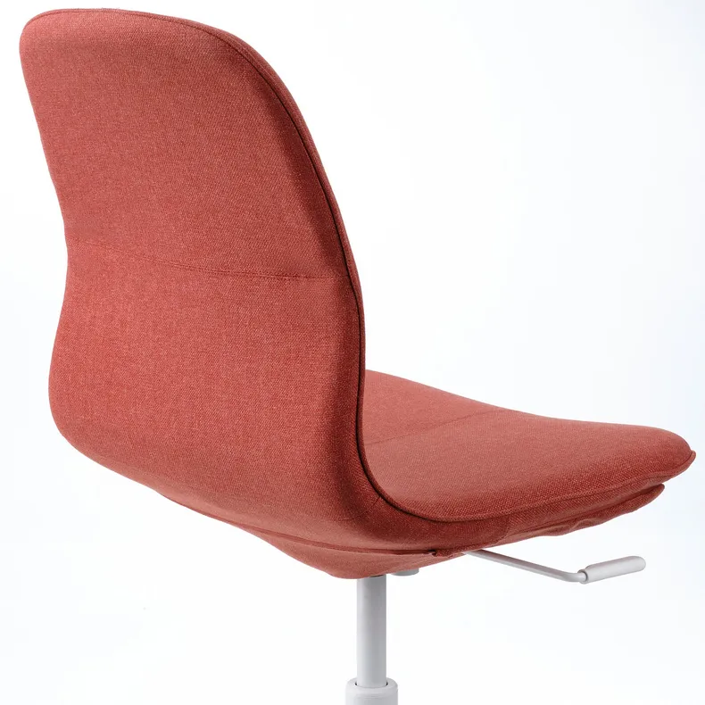 IKEA LÅNGFJÄLL ЛОНГФЬЄЛЛЬ, крісло для конференцій, Гарматний червоний/помаранчевий/білий 795.060.73 фото №4