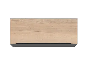BRW Sole L6 60 см кухонный шкаф с распашным верхом дуб галифакс натуральный, Черный/дуб галифакс натур FM_NO_60/23_O-CA/DHN фото