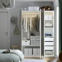 IKEA PAX ПАКС / MISTUDDEN МІСТУДДЕН, гардероб, комбінація, білий/сірий візерунок, 150x60x201 см 195.210.62 фото thumb №3