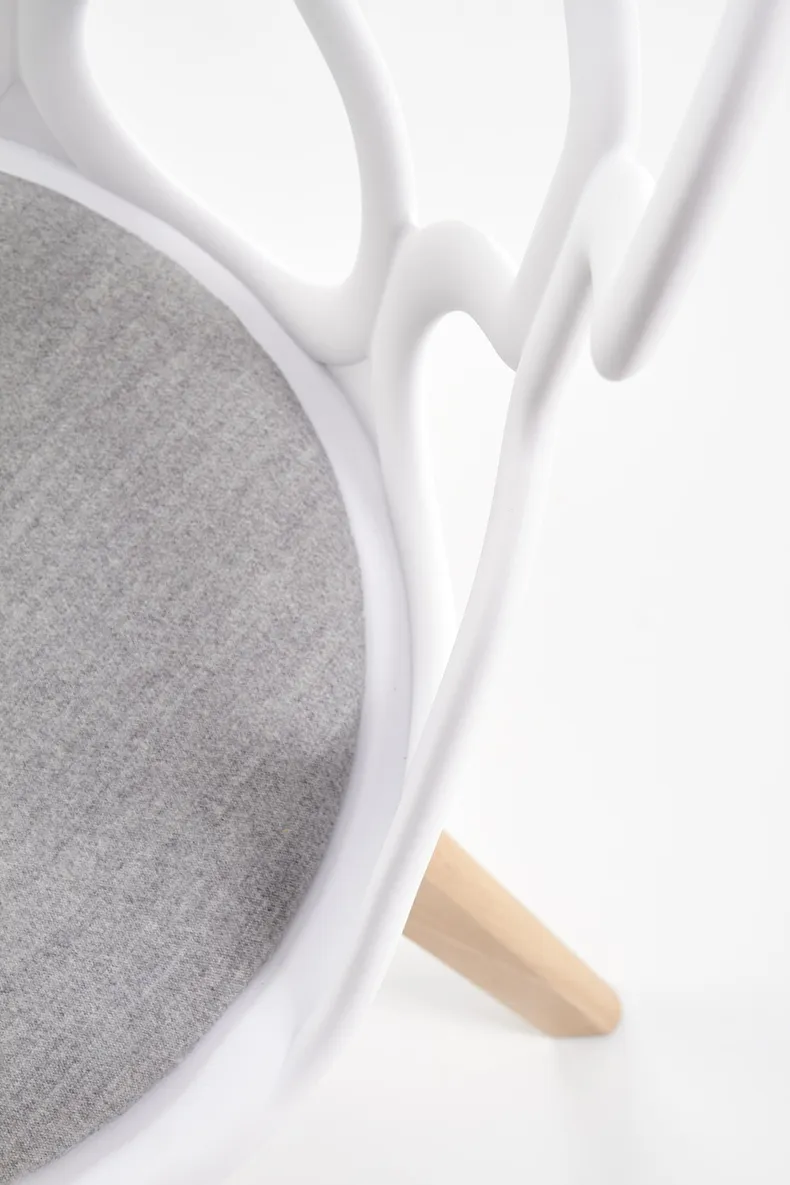 Кухонный стул HALMAR K308 белый/серый фото №5