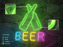 BRW Неоновий настінний світильник Beer LED мікс кольорів 093817 фото thumb №4