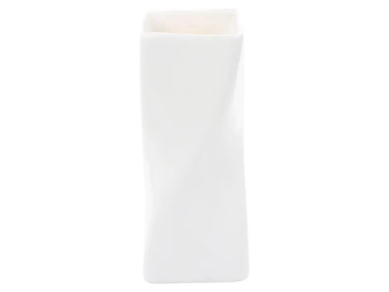 BRW керамічна торсіонна ваза біла 091700 фото №1