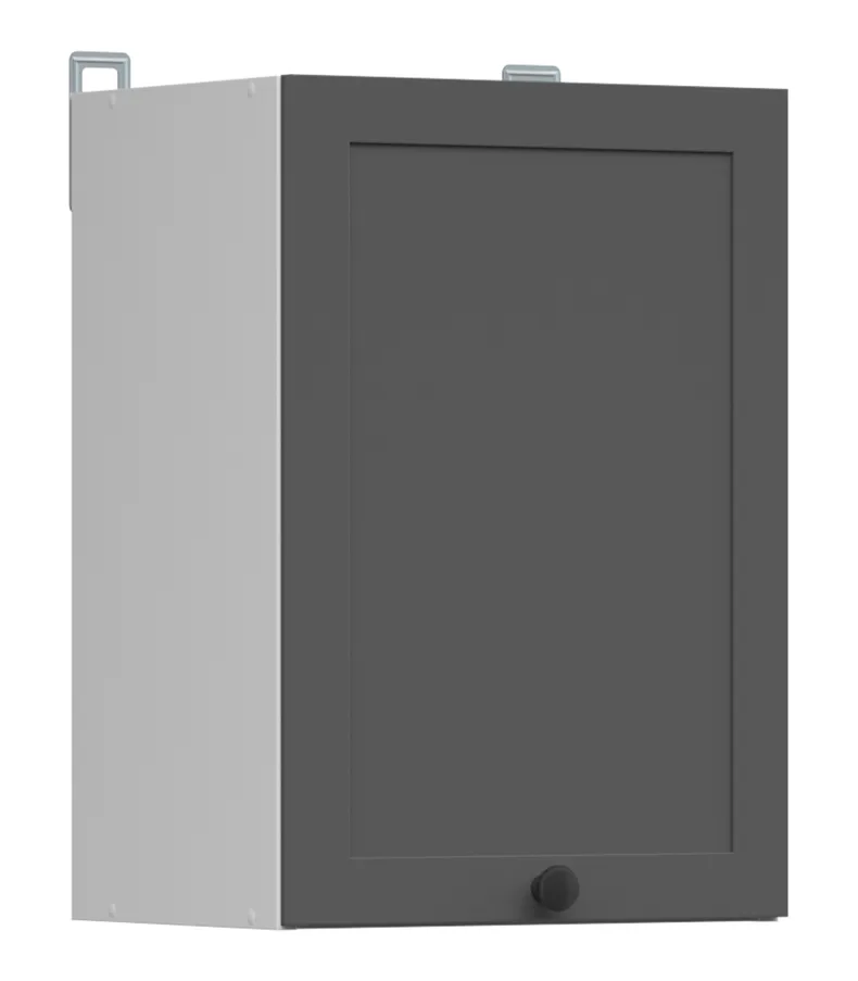 BRW Верхний кухонный шкаф Junona Line 40 см левый/правый графит, белый/графит G1D/40/57_LP-BI/GF фото №2