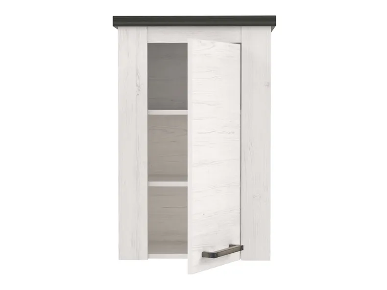 BRW Монреаль 50 см настінна шафа для ванної кімнати з дверцятами біла сосна, біла сосна / деревина хвойних порід SOBI фото №4