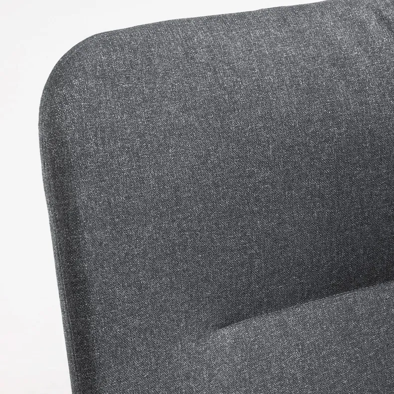 IKEA VEDBO ВЕДБУ, крісло із високою спинкою, Gunnared темно-сірий 805.522.24 фото №5