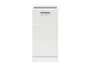 BRW Базовый шкаф для кухни Junona Line 50 см левый мел глянец, белый/мелкозернистый белый глянец D1D/50/82_L_BBL-BI/KRP фото