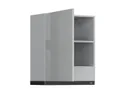 Кухонный шкаф BRW Top Line 60 см с вытяжкой левый серый глянец, серый гранола/серый глянец TV_GOO_60/68_L_FL_BRW-SZG/SP/CA фото thumb №3