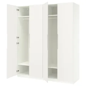 IKEA PAX ПАКС / TONSTAD ТОНСТАД, гардероб, комбинация, белый/кремовый, 200x60x236 см 295.490.89 фото