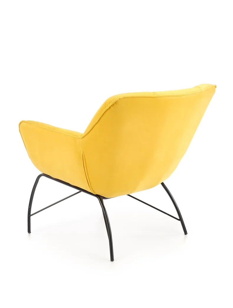 Кресло мягкое HALMAR BELTON желтый (1п=1шт) фото №4