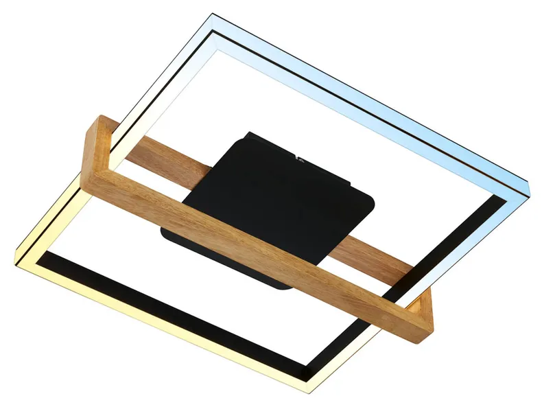 BRW Потолочный светодиодный светильник Frame Nested с изменяемым цветом света черный 091063 фото №2