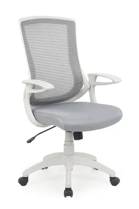 Кресло компьютерное офисное вращающееся HALMAR IGOR, белый/серый фото