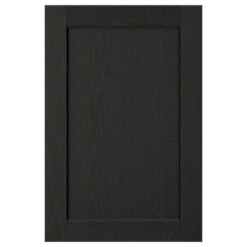 IKEA LERHYTTAN ЛЕРХЮТТАН, дверцята, чорна морилка, 40x60 см 203.560.56 фото №1