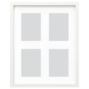 IKEA RÖDALM РЕДАЛЬМ, рамка для 4х фото, білий, 40x50 см 805.537.37 фото