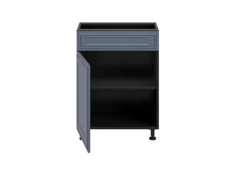 BRW Нижний кухонный шкаф Верди 60 см левый мистик матовый, черный/матовый FL_D1B_60/82_L/B-CA/MIM фото №3