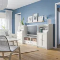 IKEA HAUGA ХАУГА, комбинация для хранения / под ТВ, белый, 277x46x116 см 993.884.36 фото thumb №6