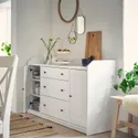 IKEA HAUGA ХАУГА, сервант, белый, 140x84 см 604.072.66 фото thumb №2