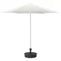 IKEA HÖGÖN ХЁГЁН, зонт от солнца с опорой, белый / темно-серый, 270 см 392.858.13 фото