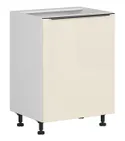 BRW Правосторонний кухонный шкаф Sole L6 60 см магнолия жемчуг, альпийский белый/жемчуг магнолии FM_D_60/82_P-BAL/MAPE фото thumb №2
