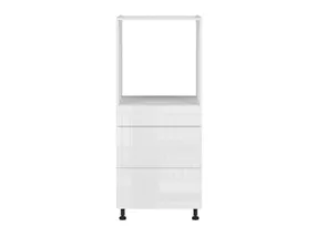 BRW кухонна шафа для вбудованої духовки Tapo Special 60 см з висувними ящиками білий екрю, альпійський білий/екрю білий FK_DPS_60/143_2SMB/SMB-BAL/BIEC фото