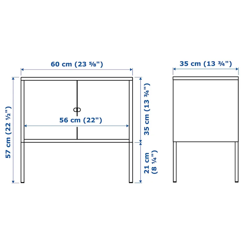 IKEA LIXHULT ЛИКСГУЛЬТ, шкаф, металлический / серый, 60x35 см 703.286.69 фото №6